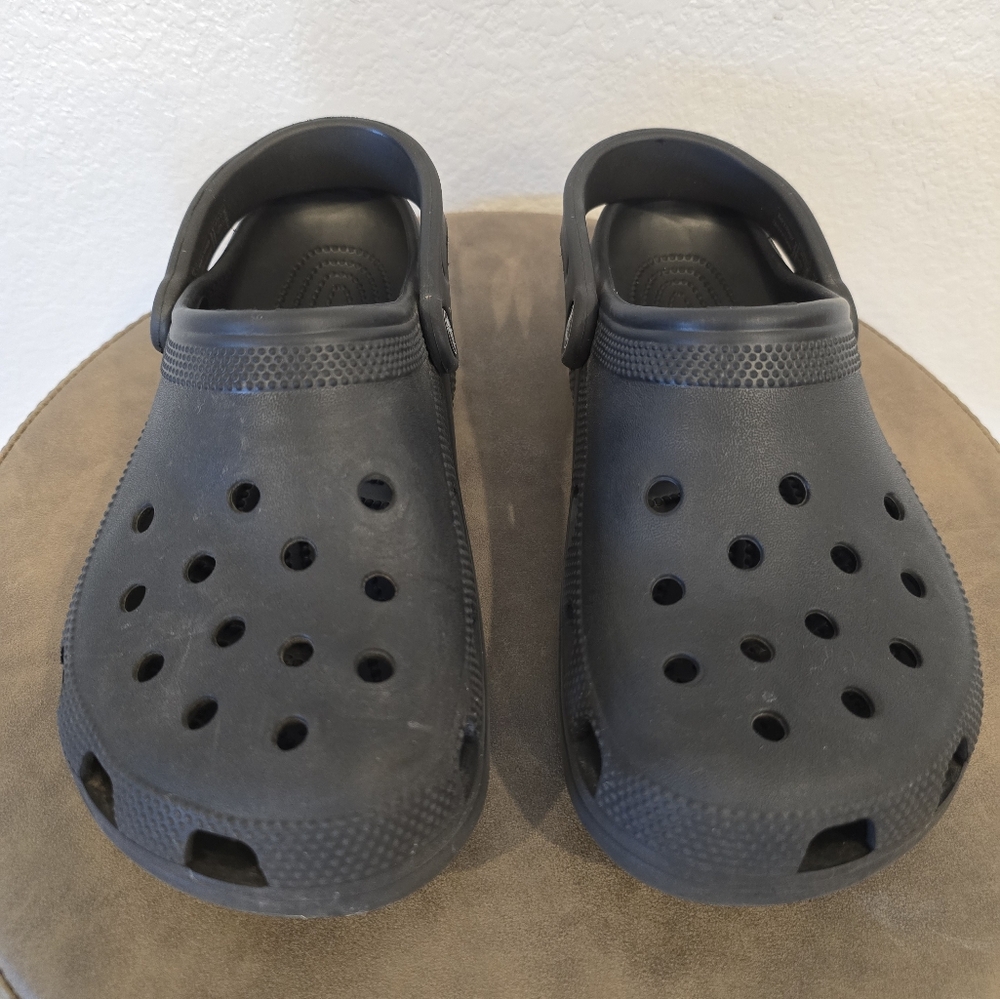 Black Crocs Clogs with Strap